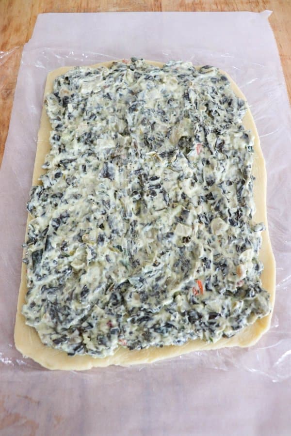Keto Spinach Dip Breadsticks Process