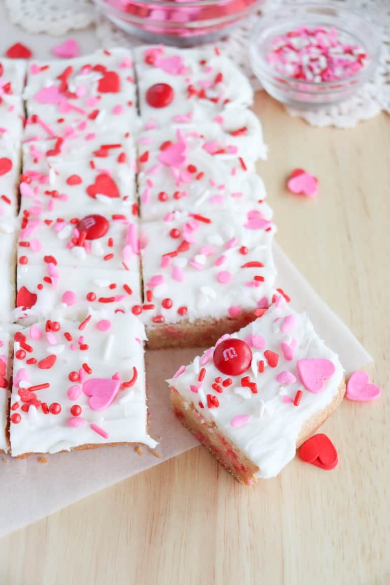 Valentine Sugar Cookie Bar Recipe