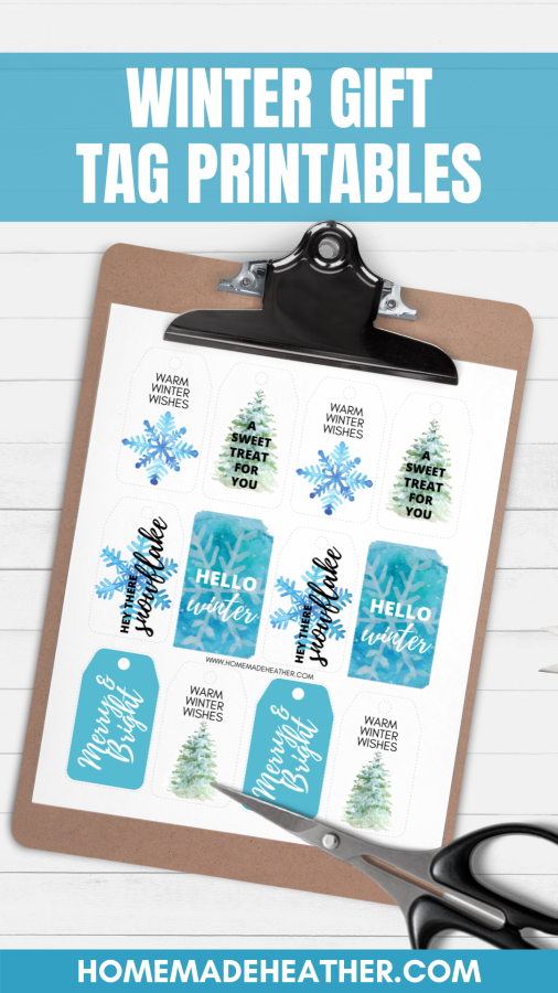 Winter Gift Tag Printables