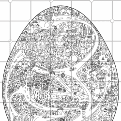 Giant Easter Coloring Page