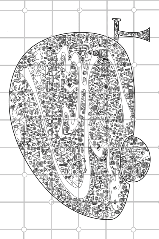 Giant Camping Coloring Page