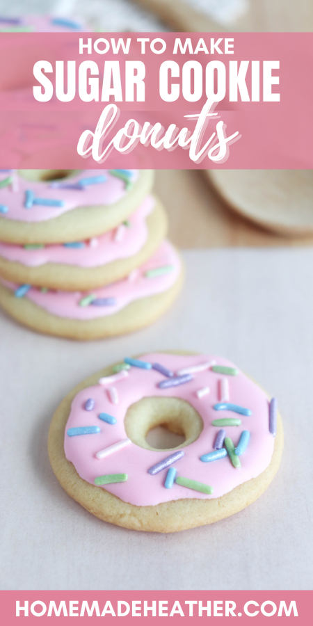 Sugar Cookie Donuts with Printable Gift Tag