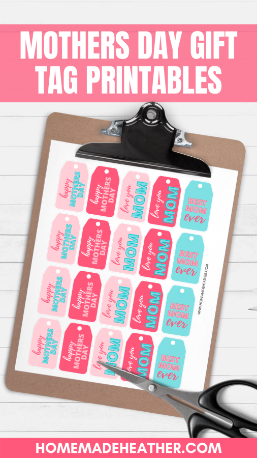 Mothers Day Gift Tag Printables