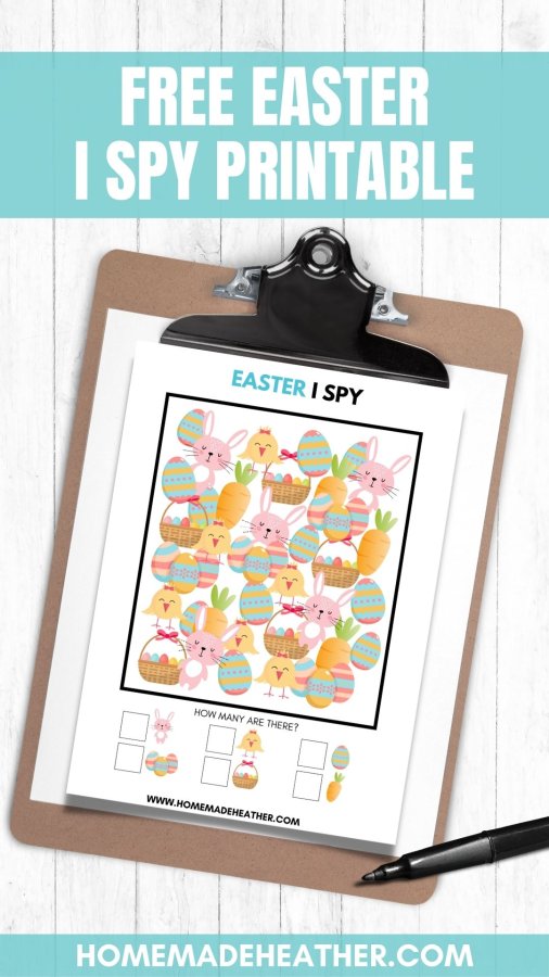 Free Easter I Spy Printable