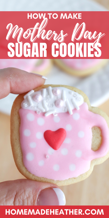 Mother's Day Sugar Cookies with Printable Gift Tag