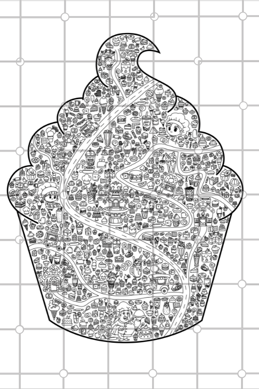 Giant Birthday Coloring Page
