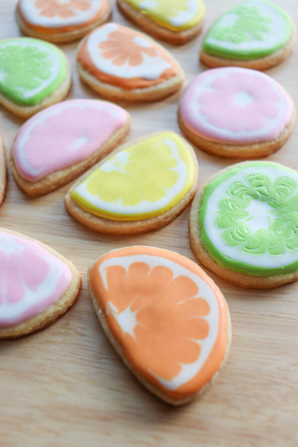 Citrus Fruit Sugar Cookies with Printable Gift Tags