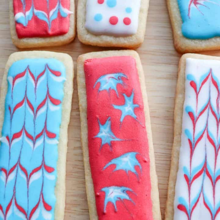 Fourth of July Sugar Cookies with Printable Gift Tags