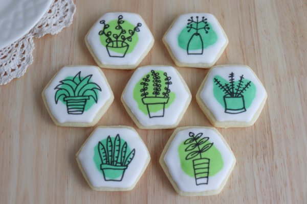 House Plant Sugar Cookies