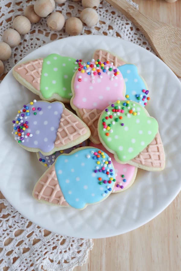 Ice Cream Cone Sugar Cookies