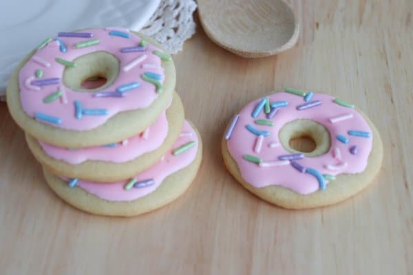 Donut Sugar Cookies with Printable Gift Tag
