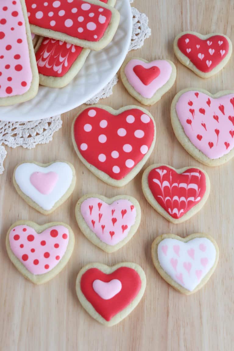 Sugar Cookie Hearts Recipe with Free Printable Gift Tag