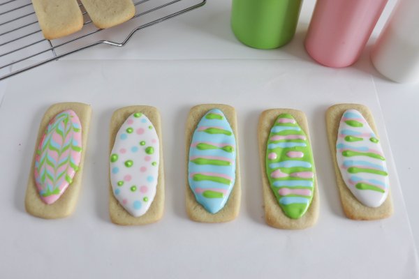 Easter Egg Sugar Cookie Process