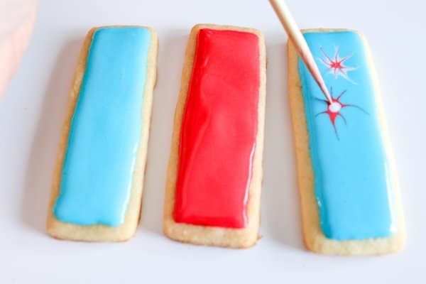 Fourth of July Sugar Cookie Process