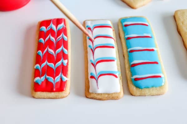 Fourth of July Sugar Cookie Process
