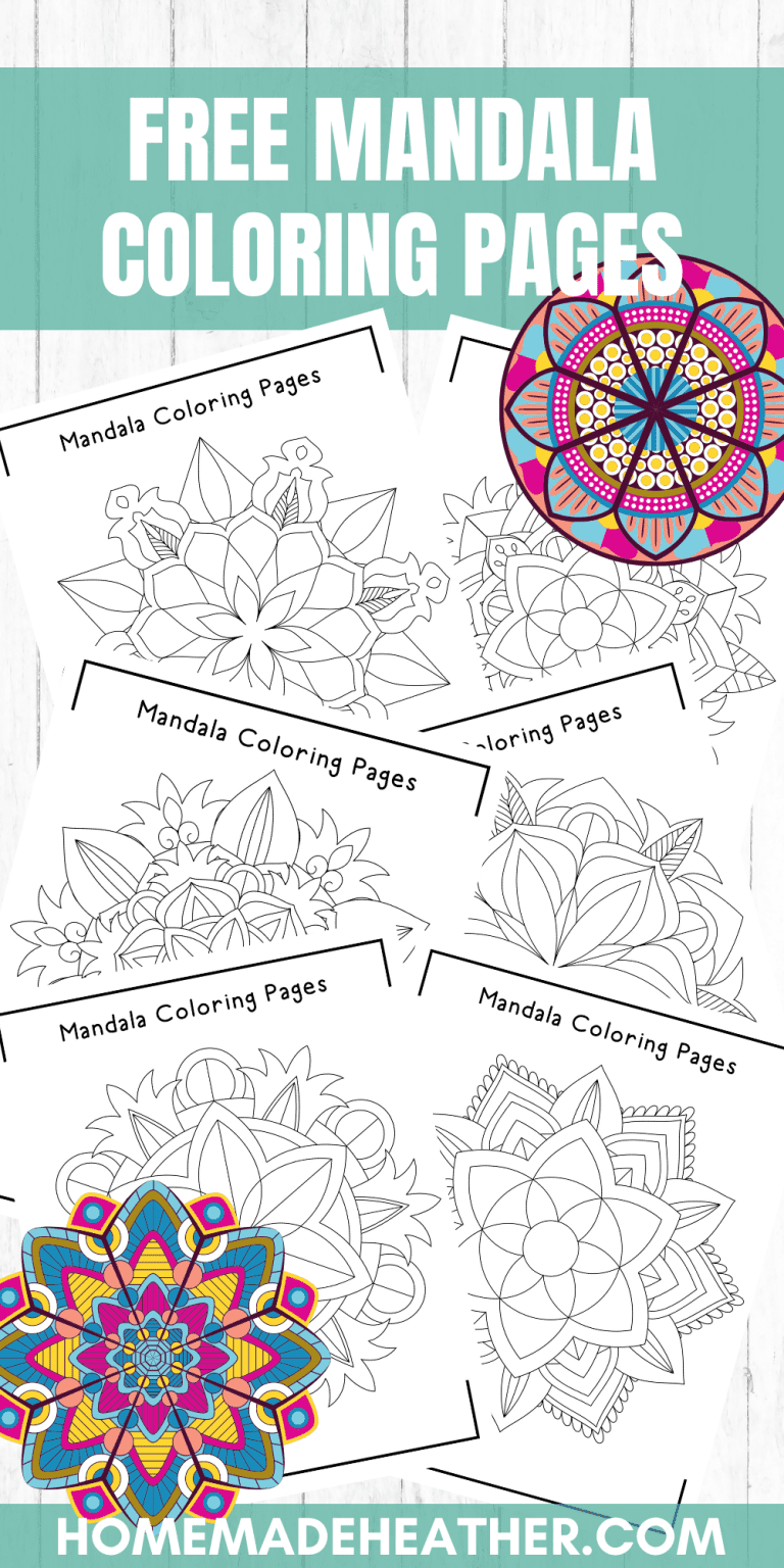 Free Flower Mandala Coloring Pages