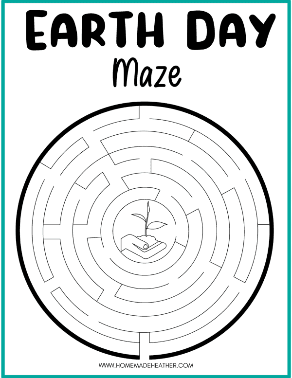 Free Earth Day Activity Printable Maze