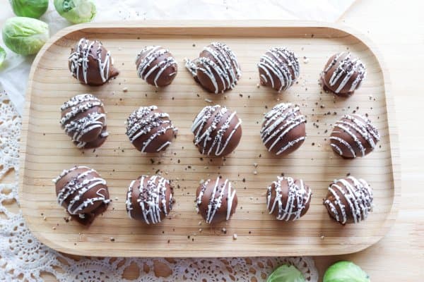 April Fools Brussel Sprout Cake Balls