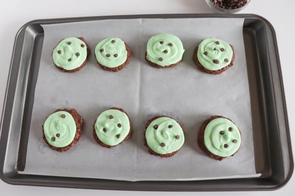 Chocolate Chip Mint Cookie Process