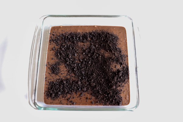 Oreo Cookie Cake Recipe Process