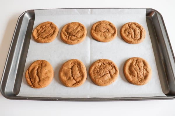 Soft Caramel Molasses Cookie Process