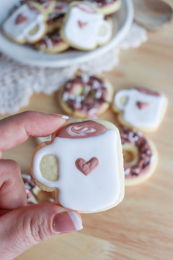 Coffee & Donut Sugar Cookies with Printable Gift Tag