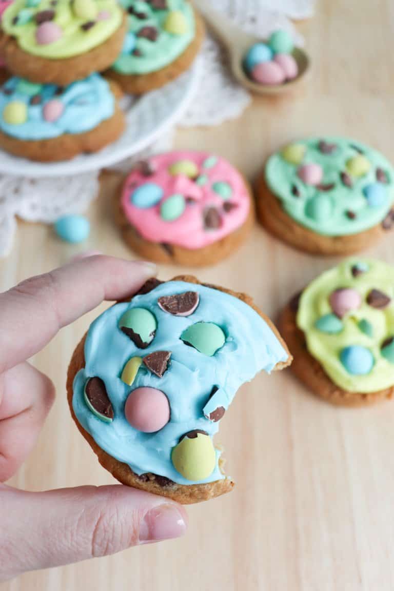 Cadbury Mini Egg Cookies With Frosting