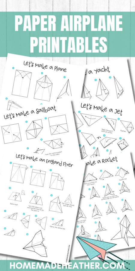Create different planes for high-flying fun with our free paper airplane printables! 