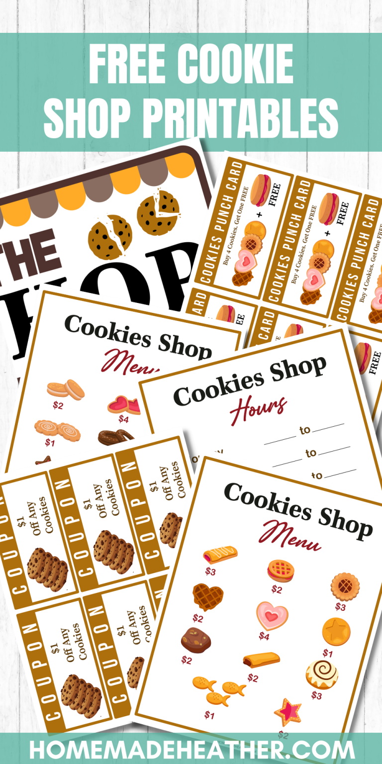 Free Cookie Shop Printables