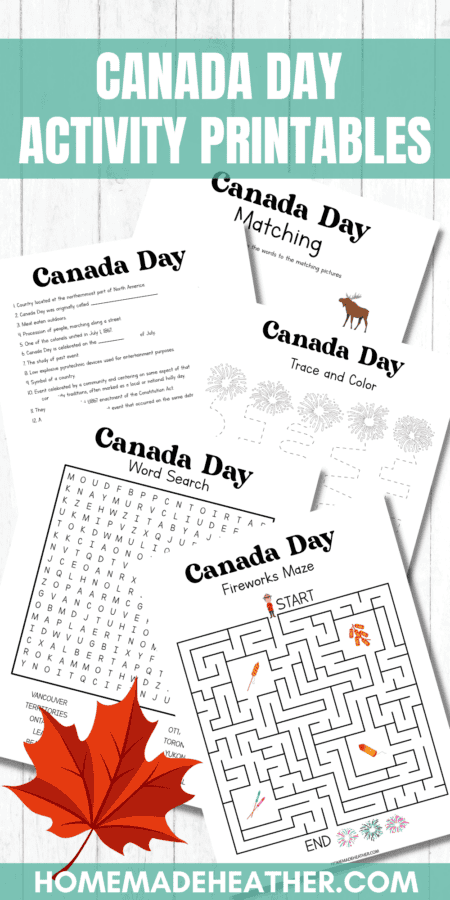 Canada Day Activity Printables