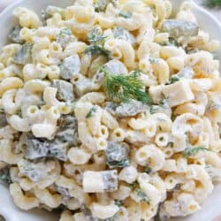 The Best Dill Pickle Pasta Salad