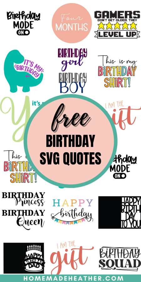 Birthday SVGs