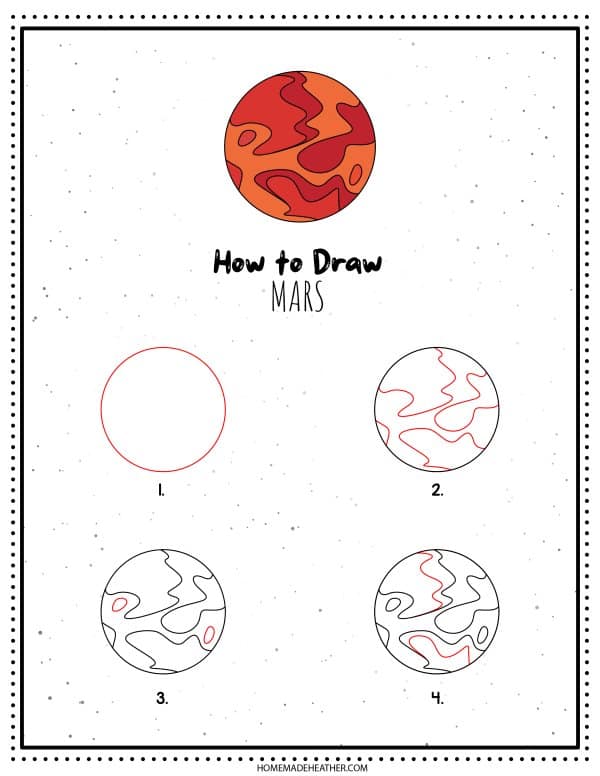 Mars Drawing Printable