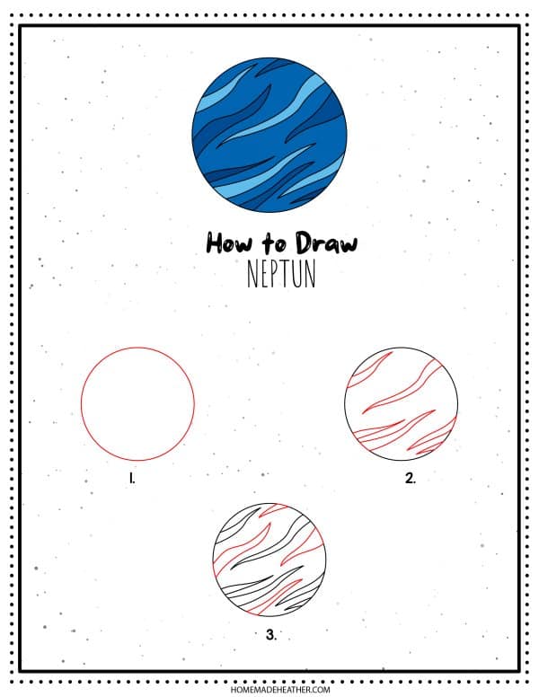 Neptune Drawing Printable