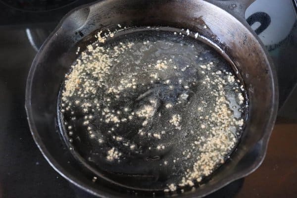 Skillet Asparagus Recipe Process