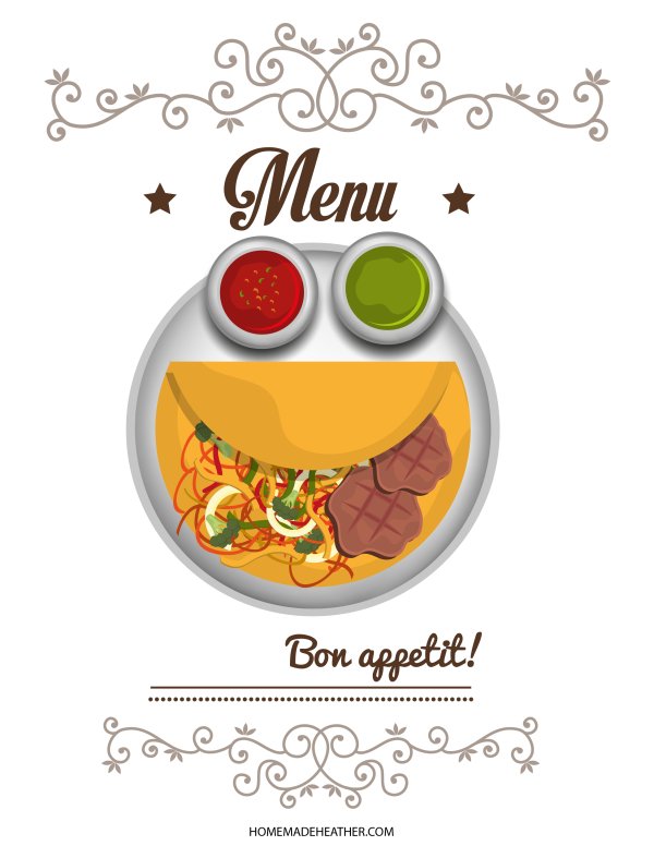Free Taco Stand Printable Menu