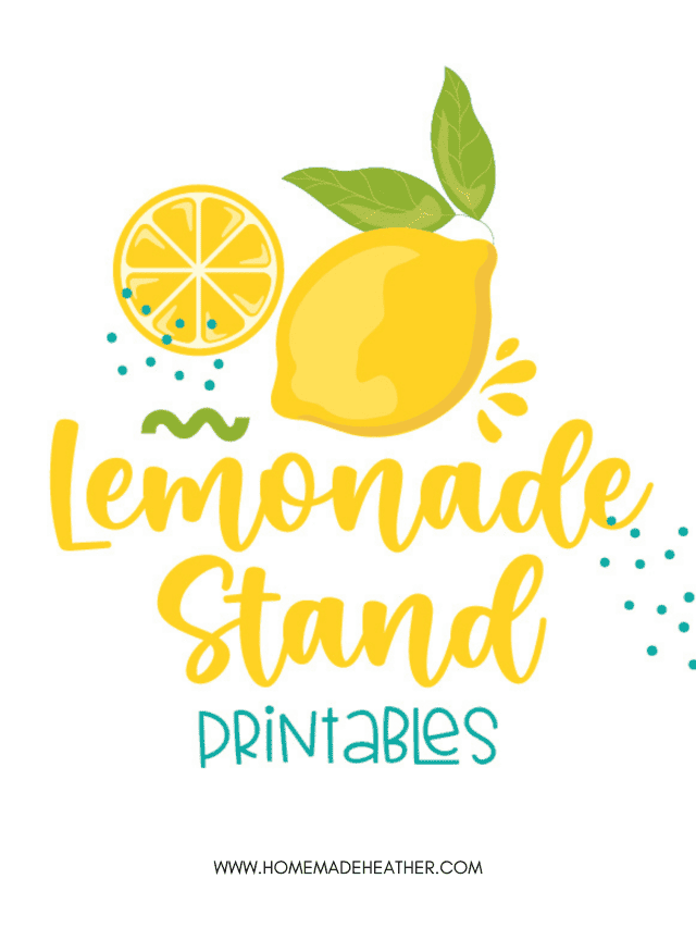 FREE Lemonade Stand Printable for the Summer » Homemade Heather