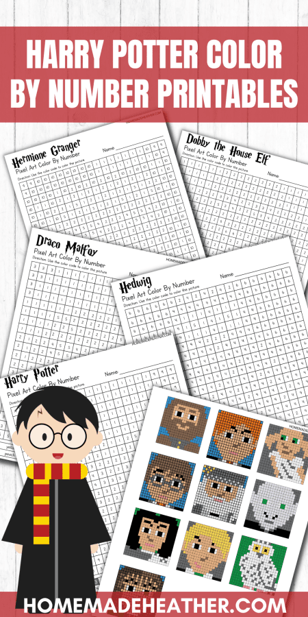 Free Harry Potter Color By Number Printables