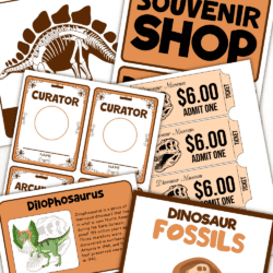 Dinosaur Museum Pretend Play Printables