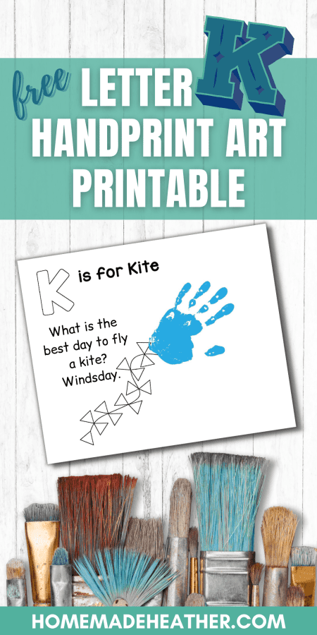 Free Letter K Handprint Art Printable