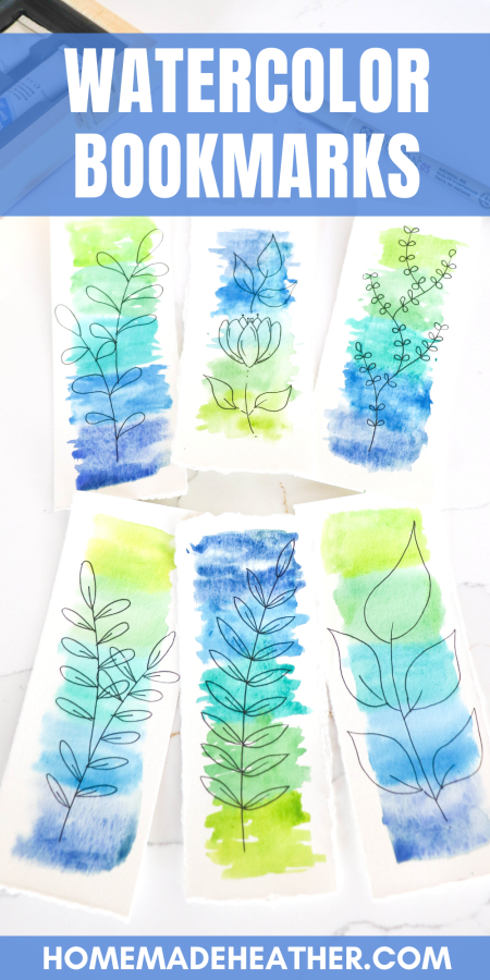How to Make Watercolor Bookmarks