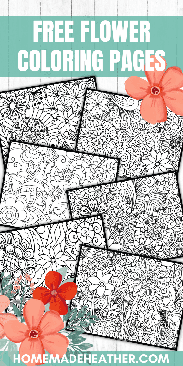 Free Printable Flower Coloring Pages (Perfect for Teens)