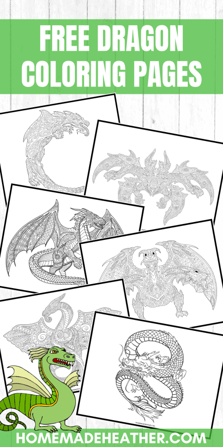 Free Printable Dragon Coloring Pages