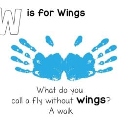 Free Wings Handprint Art Printable