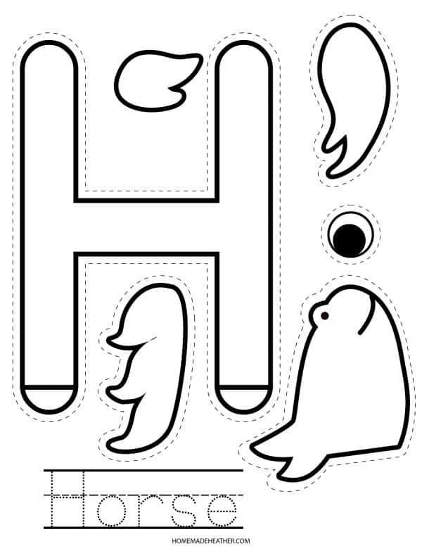 Free alphabet craft printables » homemade heather
