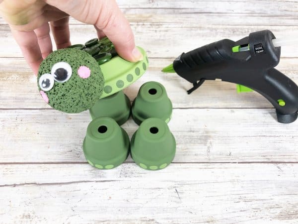 Plant Pot Turtle Craft Process