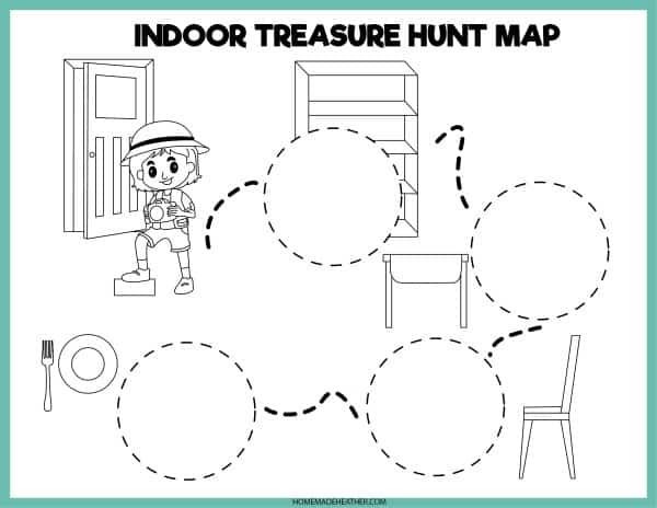map activity printables Free indoor treasure map printable.