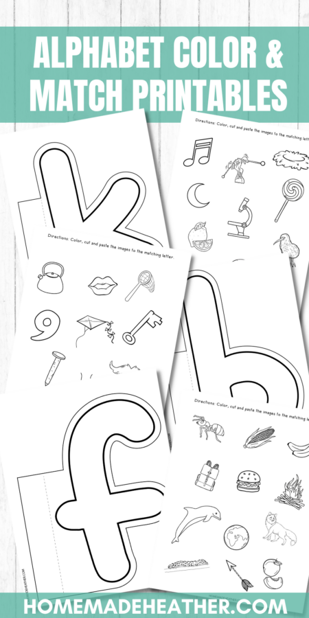 nature bingo printables Alphabet Letter Matching Printables