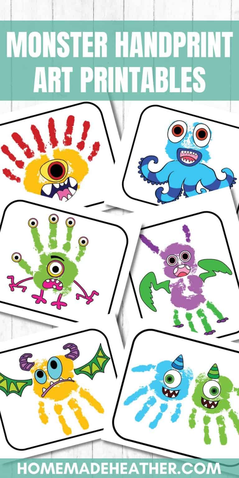 Monster Handprint Art Printables