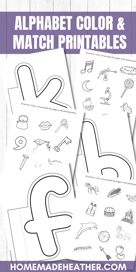 nature printable bingo sheets Alphabet Letter Matching Printables